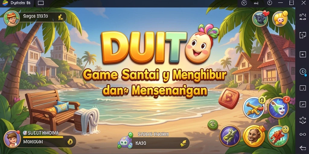 Tampilan gameplay DUIT8 yang ceria dan mengasyikkan.