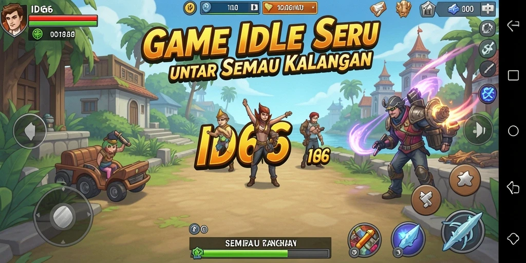 Screenshot gameplay yang menampilkan elemen Idle yang menarik.