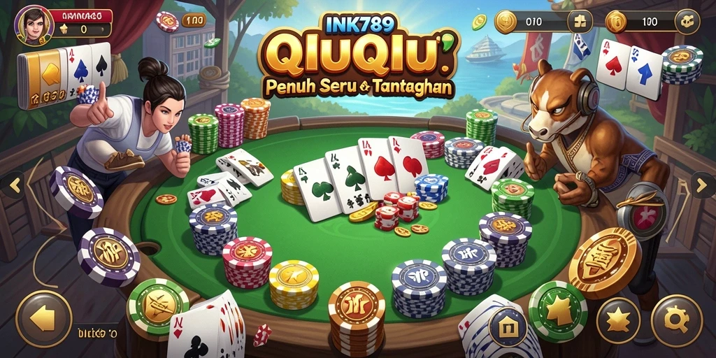 Screenshot gameplay seru dari INK789 QiuQiu.