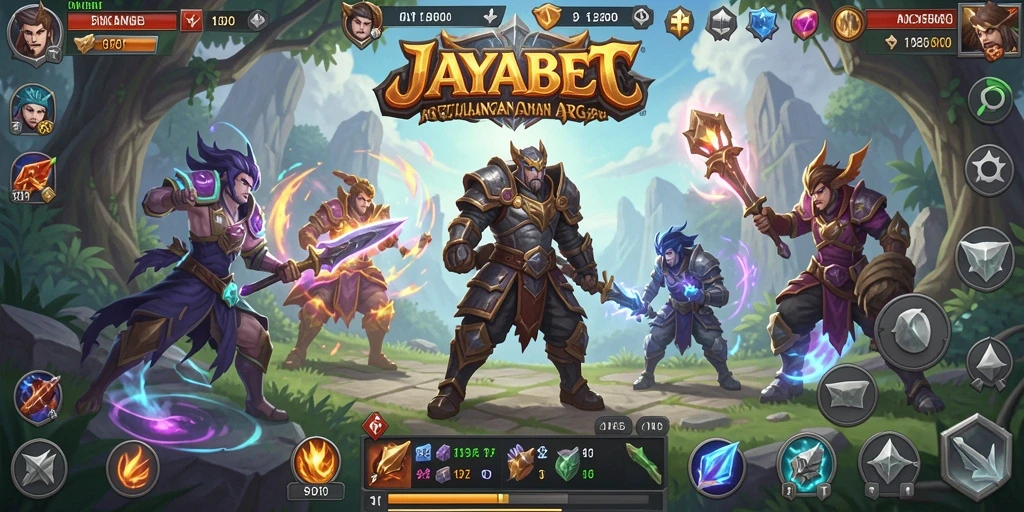 Screenshot menunjukkan aksi mendebarkan dalam gameplay ARPG JAYABET.