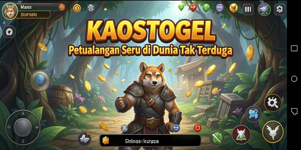 Tampilan gameplay <strong>KAOSTOGEL</strong> yang menantang dan penuh warna.