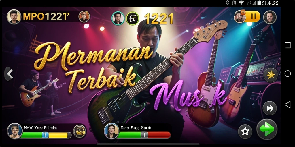 Screenshot MPO1221 menampilkan gameplay musik yang seru dan menarik.