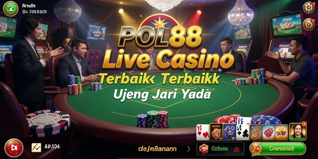 Screenshot POL88 menampilkan dealer cantik di meja roulette.