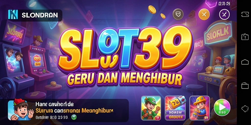 Screenshot utama SLOT39 menampilkan gameplay seru dengan grafis menarik.