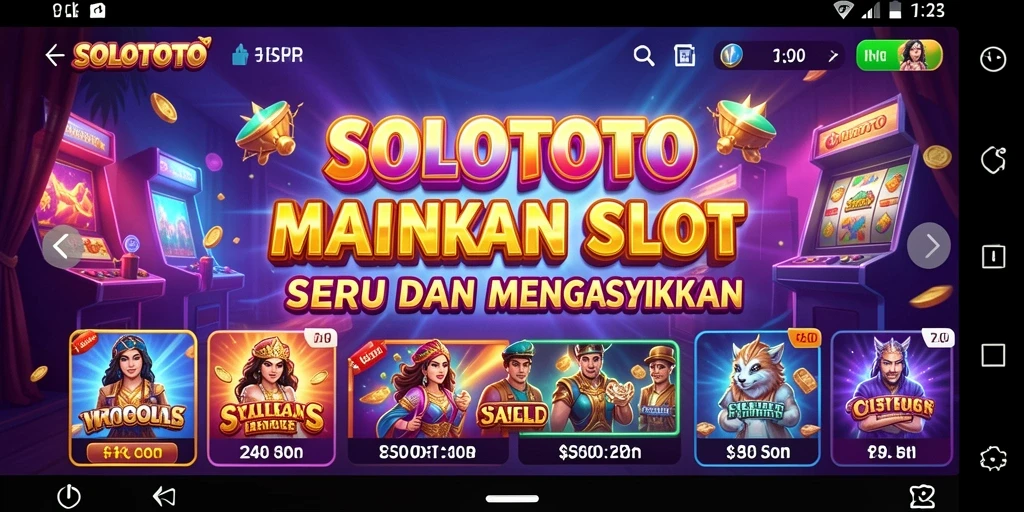 Screenshot yang menampilkan gameplay menarik SOLOTOTO.