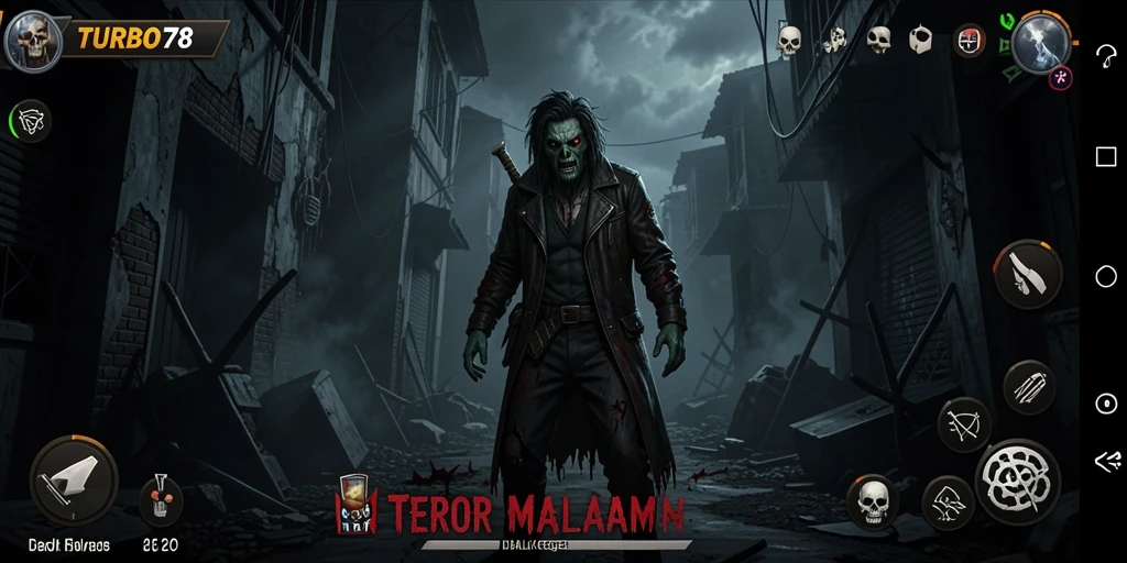 Gameplay mendebarkan dengan suasana mencekam di TURBO78.