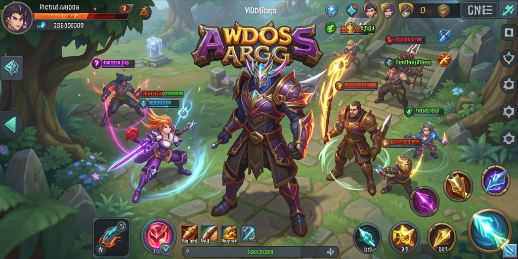 Menampilkan momen aksi mendebarkan dalam WDBOS dengan pertarungan ARPG.